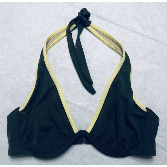 Victorias Secret Bikini Womens Small 34C Green Underwire Halter Swim Beach Boho - Picture 3 of 11